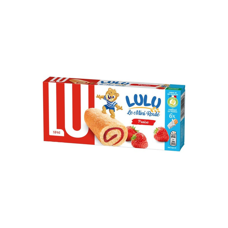 Mini roulé aux fraises