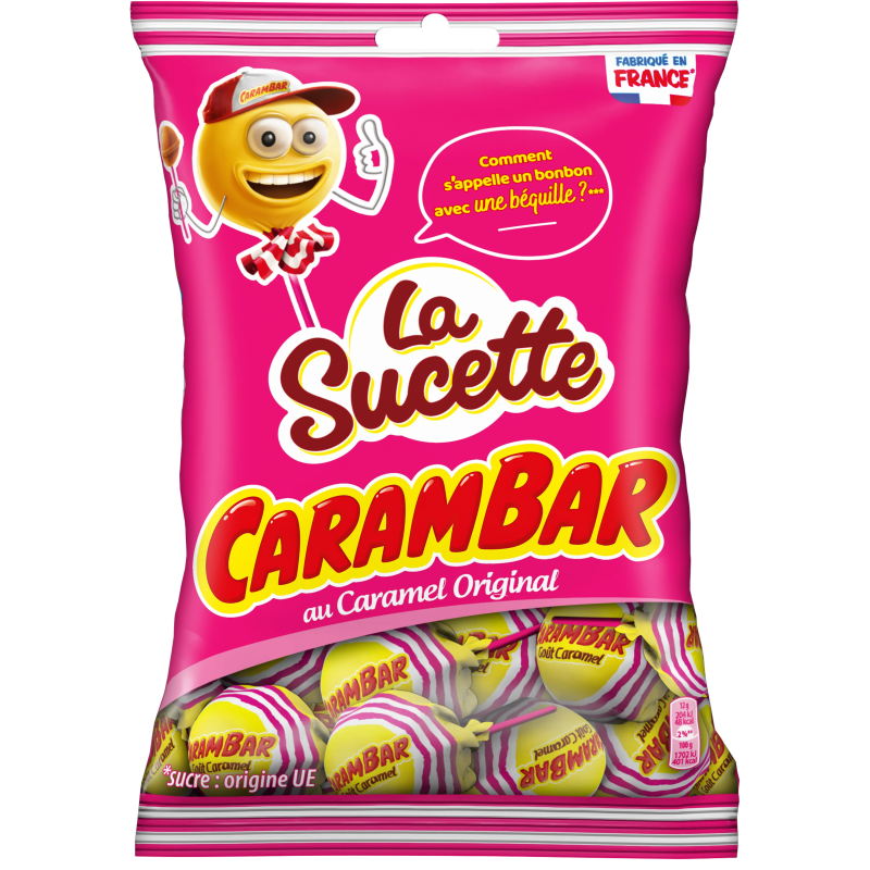 Sachet de 156g de sucettes Carambar "La Sucette" - AuChYaThPS4