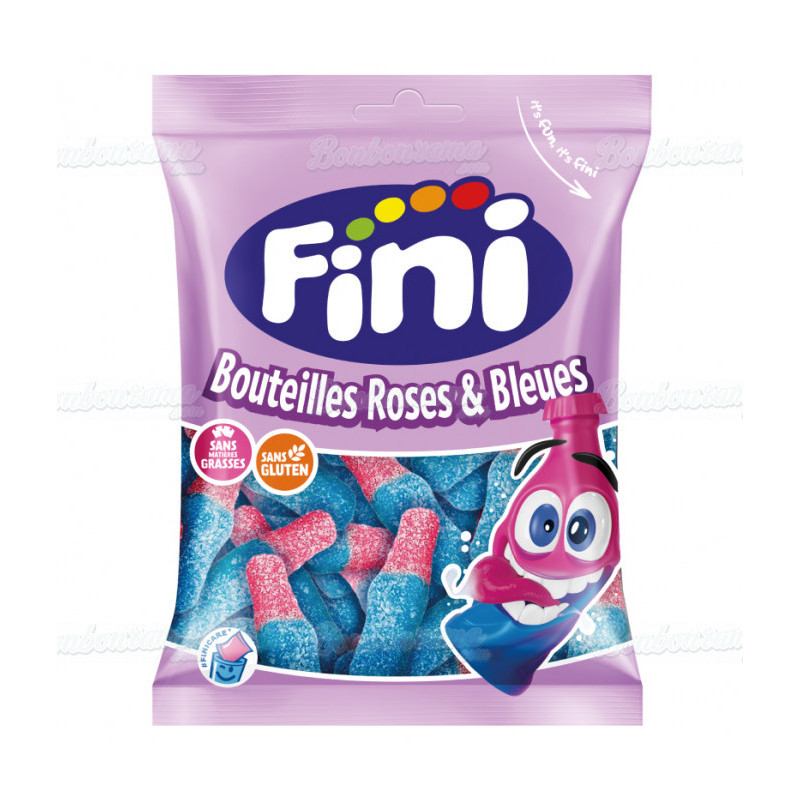 100g de bonbons "Bouteilles Roses & Bleues" Fini - AuChYaThPS4