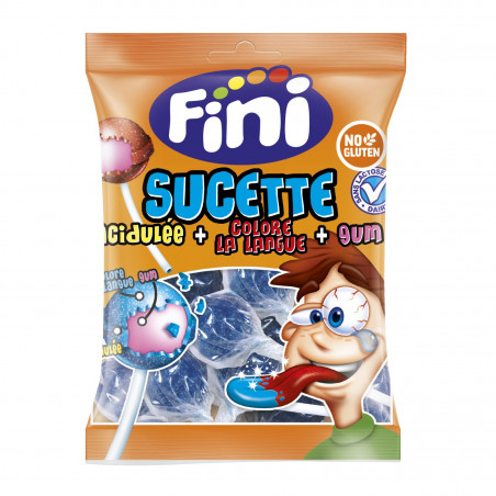 Sachet de 20 sucettes tâche langue chewing gum Fini - AuChYaThPS4