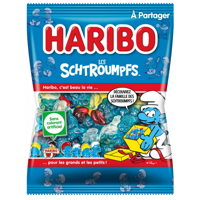 Sachet de bonbons de 250g Schtroumpfs