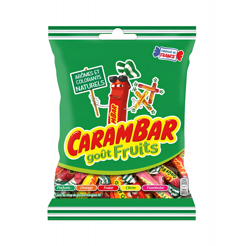 Sachet de 180g de Carambar goûts fruit - AuChYaThPS4